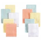Little Treasure Luxuriously Soft Washcloths, 10 Pack, Yellow Peach