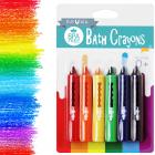 Eutuxia Baby Bath Crayons. Colorful Bathtub Toys for Kids, Toddlers. Draw & Scribble on the Tub. Children Bath Time Fun Entertainment. Easily Washable, Retractable. Safe, Non-Toxic, BPA Free. [6 PK]