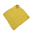 Hudz Kidz Softest Quick Dry XL Hooded Baby Towel, Pink Pacifier Emoji
