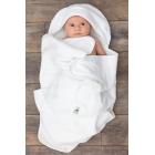 Big Bee, Little Bee Award-Winning Snow Angel Cushioned Baby Bath Towel with Adjustable Hood and Padded Back Panel for Infant Safety