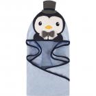Woven Terry Animal Hooded Towel, Mr. Penguin