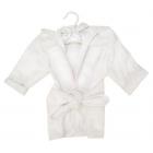 Color Terry Infant Robe - White