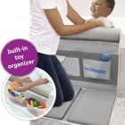 Aquatopia, Deluxe Safety Bath-Time Cushioned Easy Kneeler with Toy Organizer & Detachable Elbow Rest, Grey