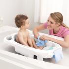 Safety 1st Newborn to Toddler Bathtub With SlideGuard, White