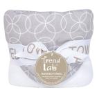 Circles Gray Deluxe Hooded Towel