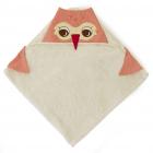 The Little Acorn "Orange Owl" Hooded Towel