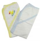 Bambini Infant Hooded Bath Towel, Bear & Yellow, 2 Pack