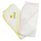 Bambini Infant Hooded Bath Towel, Bear & Yellow, 2 Pack