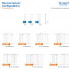 Perma 4 in Baby Gate Extension White, Fits Standard Height Perma Safety Gates
