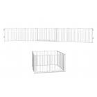 Regalo 192-Inch Wide Double Door Super Wide Baby Gate and Adjustable 8-Panel Play Yard, White