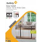 Safety 1st Easy Install Tall & Wide Walk Thru Baby Gate 29"-47", Decor