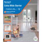 Extra Wide Barrier Gate, Fits 28.8" - 76.4" or Playpen Extension, White