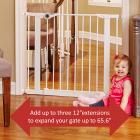North States 12 inch Extension for Essential Walk-Thru Baby Gate