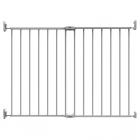 Perma 24.4 in – 40 in wide & 29 in tall Extending Metal Baby Gate W/ Locking Indicator, White