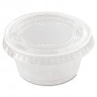 Dart Complements Portion/Medicine Cup Lids, Plastic, Clear, 2500/Carton