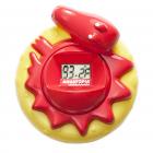 Aquatopia Floating Safety Bath Thermometer for Infants, Digital Audible Alarm, Beeps when too hot or too cold!, Red