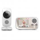 Motorola MBP667CONNECT Video Baby Monitor with Wi-Fi Viewing, 2.8" Color Screen, Two-Way Audio, and Room Temperature Display
