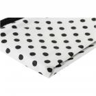 Bacati Small Black Pin Dots on White Background Wearable Blanket 2 ct Pack