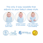 HALO SleepSack Swaddle, Velboa, Cream Plush Dots, Newborn
