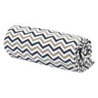 Navy and Gray Chevron Flannel Swaddle Blanket