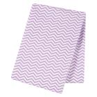 Lilac Chevron Jumbo Deluxe Flannel Swaddle Blanket