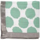 Bacati Mint & Grey Dots/Stripes Baby Security Blankets 2 pc Box
