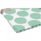 Bacati Mint & Grey Dots/Stripes Baby Security Blankets 2 pc Box