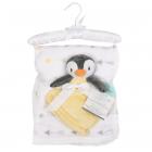 Baby's First by Nemcor 2-Piece Blanket and Buddy Gift Set - Penguin