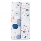 aden + anais organic swaddle 2 pack, into the woods