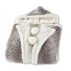 Chic Home Aira Snuggle Hoodie Luxury Wearable Blanket, Gray