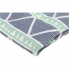 Bacati Newborn Wearable Blanket Emma Aztec Mint/Navy Large Triangles