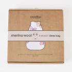 Woolino 4 Season Basic Baby Sleep Bag or Sack, Merino Wool, 6-18m, Butterfly