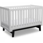 Delta Children Aster 3-in-1 Convertible Crib, Bianca White with Grey