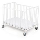 Foundations StowAway Portable Crib with Mattress White
