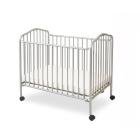 LA Baby Mini/Portable/Compact Crib, Pewter
