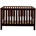 Lolly and Me Mod 4-in-1 Fixed-Side Convertible Crib, Espresso