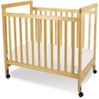 Foundations SafetyCraft Portable Crib with Mattress Natural
