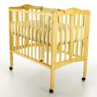 Dream On Me 2-in-1 Portable Crib Natural