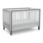 Serta Fremont 3-in-1 Convertible Crib, White/Gray