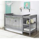 Baby Relax Emma 2-in-1 Crib n Changer Combo Gray