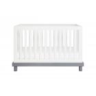 Baby Mod Olivia 3-in-1 Convertible Crib in Amber/White