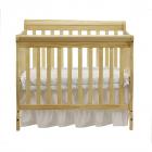 Big Oshi Kayla 4-In-1 Convertible Crib – Modern, Unisex Wood Design for Boys or Girls – Adjustable Height, Low or High - Convertible to Crib, Day Bed, and Twin Bed With or Without Footboard, Natural