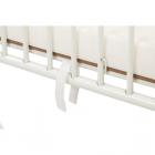 L.A. Baby Classic Arched Portable Mini Crib with Mattress White