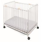 Foundations Chelsea Portable Crib with Mattress White