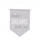 NoJo Dreamer Collection Wall Banner Grey/White