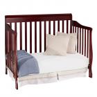 Big Oshi Stephanie 4-In-1 Convertible Crib – Modern, Unisex Wood Design for Boys or Girls – Adjustable Height, Low to High - Convertible to Crib and Day, Toddler or Twin Bed - With Hardware, Espresso