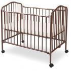 LA Baby Mini/Portable/Compact Crib, Chocolate