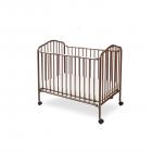 LA Baby Mini/Portable/Compact Crib, Chocolate