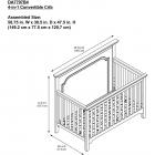 Baby Relax Ferris 4-in-1 Convertible Crib, Pure white