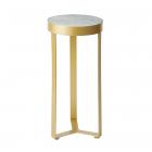 Stella Faux Marble Round Accent Table